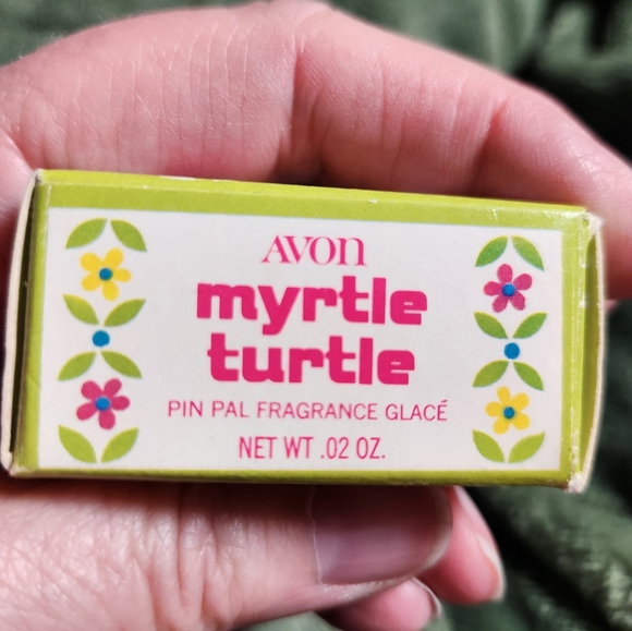 Vintage Avon Myrtle Turtle pin pal fragrance pin, 1974. 50 years old! - Picture 6 of 7